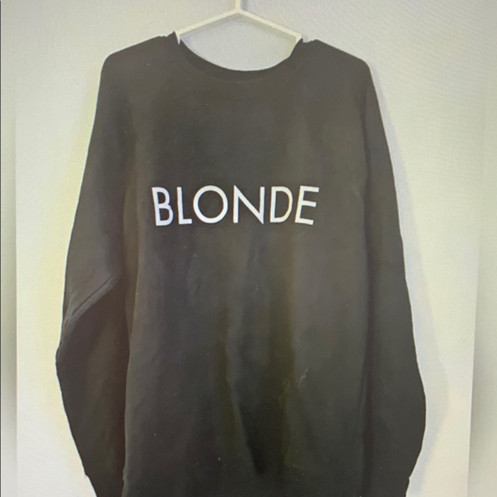 Black 'BLONDE' Sweatshirt